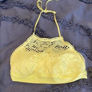 Lemon crochet bathing suit top